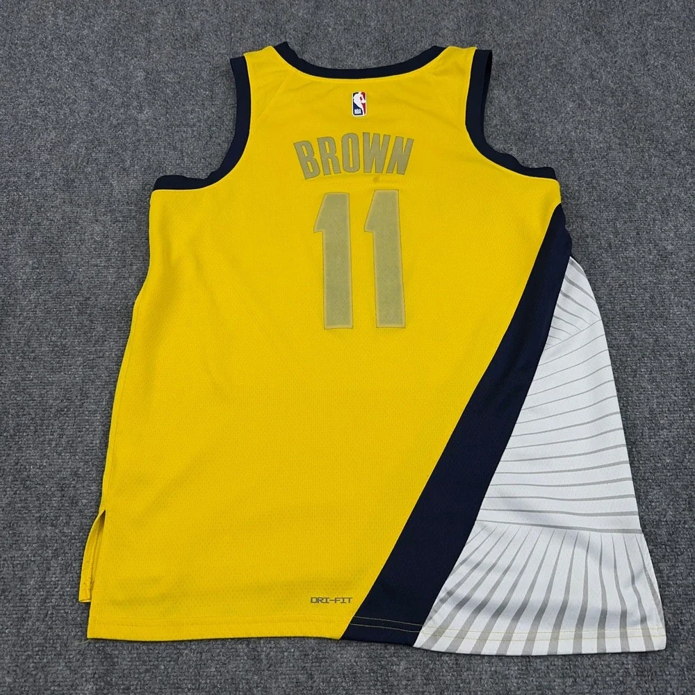 Jordan Indiana Pacers Basketball Swingman Jersey Mens 48 L Bruce Brown #11 READ